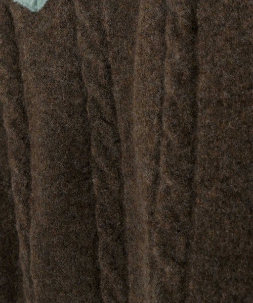 MAKE YOUR DAY（メイクユアデイ）の「チルデンニットベスト■90～140cm（ベスト・キッズ・ネイビー/アイボリー/ブラウン・110/120/140/90/130/100）」の16枚目の写真