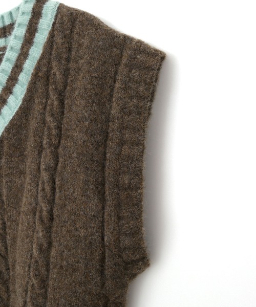 MAKE YOUR DAY（メイクユアデイ）の「チルデンニットベスト■90～140cm（ベスト・キッズ・ネイビー/アイボリー/ブラウン・110/120/140/90/130/100）」の18枚目の写真