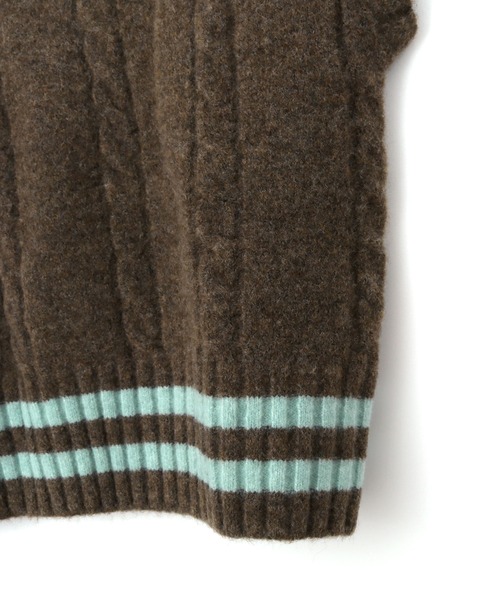 MAKE YOUR DAY（メイクユアデイ）の「チルデンニットベスト■90～140cm（ベスト・キッズ・ネイビー/アイボリー/ブラウン・110/120/140/90/130/100）」の19枚目の写真
