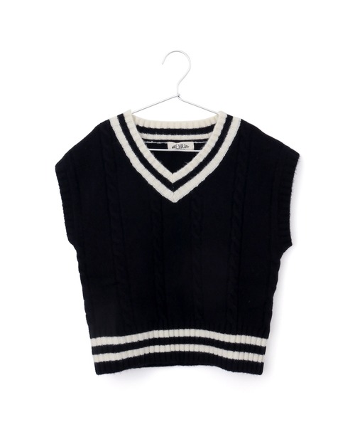 MAKE YOUR DAY（メイクユアデイ）の「チルデンニットベスト■90～140cm（ベスト・キッズ・ネイビー/アイボリー/ブラウン・110/120/140/90/130/100）」の20枚目の写真