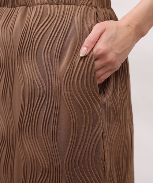 Chez toi（シェトワ）の「カットジャガードナロースカート（スカート・レディース・イエロー/ブラック/モカ・FREE）」の17枚目の写真