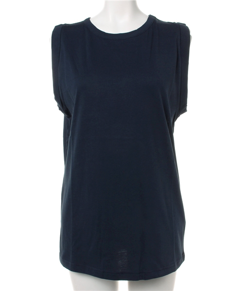 MOUSSY（マウジー）の「ROLL-UP SLEEVE T（タンクトップ・レディース・ホワイト/ネイビー/ブラック・FREE）」の3枚目の写真