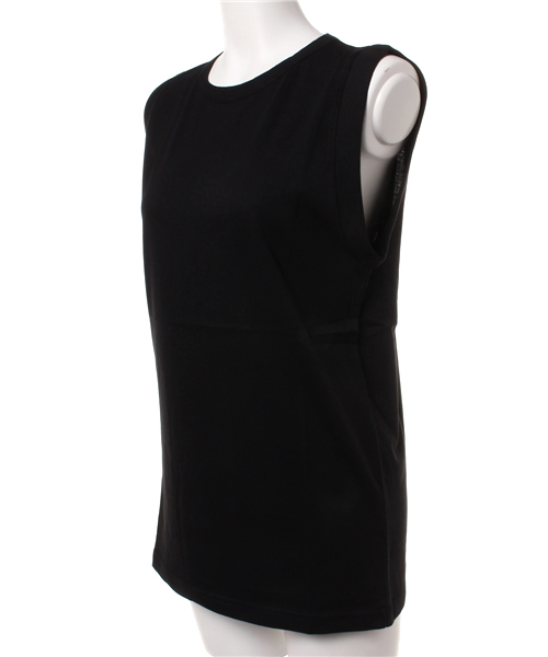 MOUSSY（マウジー）の「ROLL-UP SLEEVE T（タンクトップ・レディース・ホワイト/ネイビー/ブラック・FREE）」の4枚目の写真