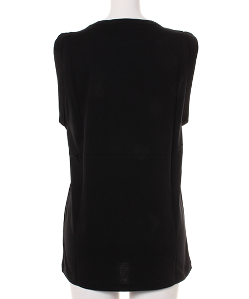 MOUSSY（マウジー）の「ROLL-UP SLEEVE T（タンクトップ・レディース・ホワイト/ネイビー/ブラック・FREE）」の5枚目の写真