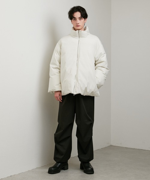 Lui's（ルイス）の「ホワイトグースBigダウンジャケット（ダウンジャケット/コート・メンズ・ホワイト/ブラック・M/S）」の8枚目の写真