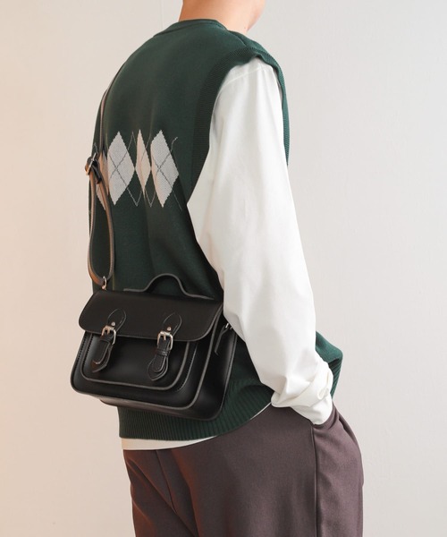 SENSE OF PLACE by URBAN RESEARCH（センスオブプレイスバイアーバンリサーチ）の「『ユニセックス』アーガイルニットベスト（ベスト・メンズ・ブラック/ライトベージュ/グリーン・MEDIUM/LARGE）」の5枚目の写真