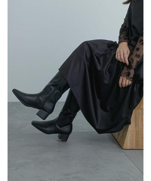 Te chichi（テチチ）の「ミドルヒールロングブーツ（ブーツ・レディース・ブラック・38/37）」の2枚目の写真