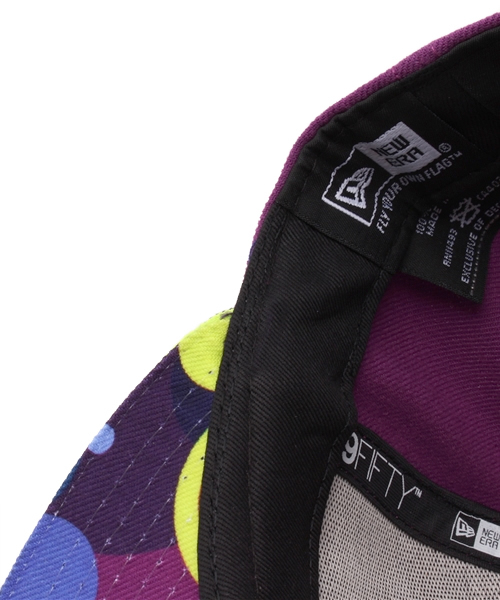 Yums Cap YUMS(ヤムス)の「NEWERA×YUMS 9FIFTY SNAPBACK CAP BALLISTIC CIRQUE PURPLE(キャップ ...