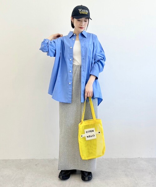 CITEN（シテン）の「＜CITEN＞ラメ ナロー スカート（スカート・レディース・シルバー/ブラック/ライトブルー・FREE）」の5枚目の写真