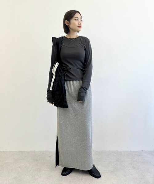 CITEN（シテン）の「＜CITEN＞ラメ ナロー スカート（スカート・レディース・シルバー/ブラック/ライトブルー・FREE）」の12枚目の写真