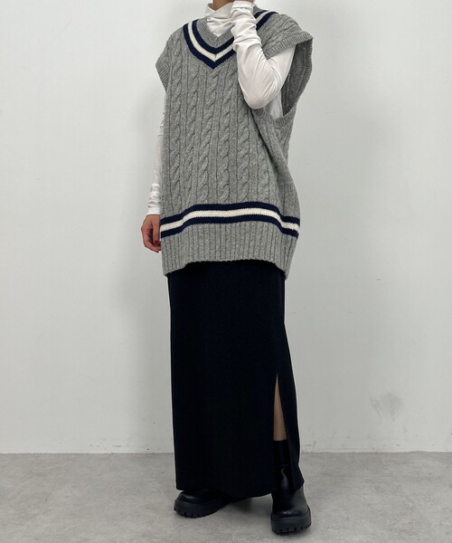 CITEN（シテン）の「＜CITEN＞ラメ ナロー スカート（スカート・レディース・シルバー/ブラック/ライトブルー・FREE）」の16枚目の写真