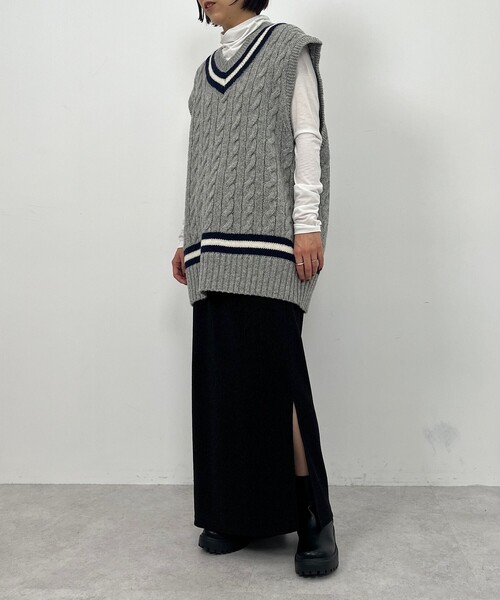 CITEN（シテン）の「＜CITEN＞ラメ ナロー スカート（スカート・レディース・シルバー/ブラック/ライトブルー・FREE）」の17枚目の写真