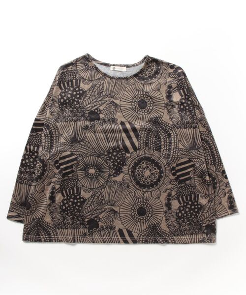 BARNDOOR(バーンドア)の「BARNDOOR / バーンドア ニットソー ドルマン プルオーバー 1184005G BUR(Tシャツ/カットソー・レディース・ネイビー/グリーン/ベージュ・FREE)」の1枚目の写真