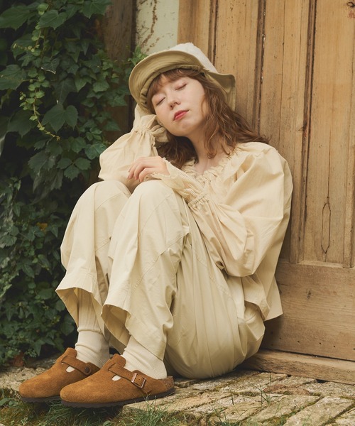 Crisp（クリスプ）の「ダブルタックボリュームパンツ（その他パンツ・レディース・ブラウン/アイボリー/ベージュ/カーキ・FREE）」の12枚目の写真