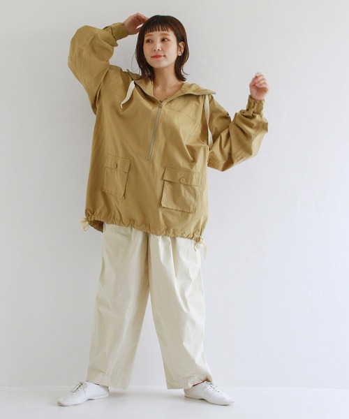 Crisp（クリスプ）の「ダブルタックボリュームパンツ（その他パンツ・レディース・ブラウン/アイボリー/ベージュ/カーキ・FREE）」の13枚目の写真