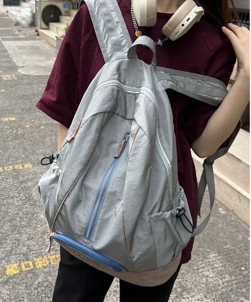 良品【クレージュ】リュック バックパック でかロゴ ボーダー  ナイロン 茶色 楽天市場】courreges クレージュ（バックパック・リュック