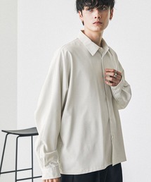 綾トロミ オーバーサイズドレープドルマンL/Sシャツ