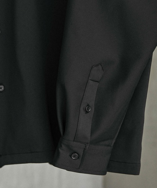 綾トロミ オーバーサイズドレープドルマンL/Sシャツ MONO-MART│MONO