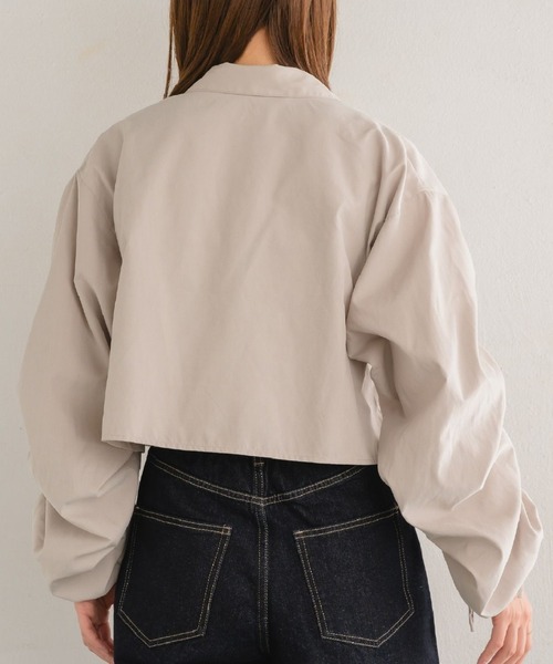 RETRO GIRL（レトロガール）の「起毛袖シャーリングSH（シャツ/ブラウス・レディース・ブラック/ライトベージュ/ブルー・FREE）」の11枚目の写真