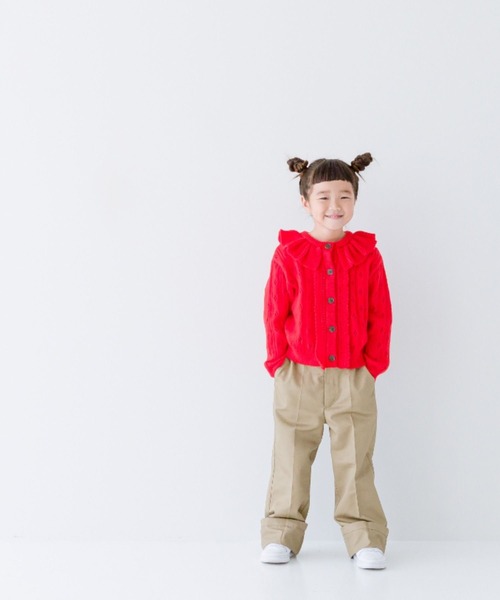 LOWRYS FARM（ローリーズファーム）の「チノストレートパンツ　966708（チノパンツ・キッズ・ブルー/ネイビー/ベージュ・150cm/140cm/130cm/120cm/110cm）」の6枚目の写真