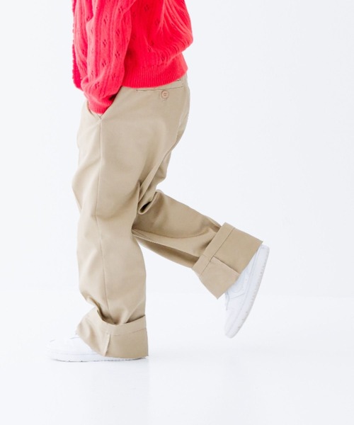 LOWRYS FARM（ローリーズファーム）の「チノストレートパンツ　966708（チノパンツ・キッズ・ブルー/ネイビー/ベージュ・150cm/140cm/130cm/120cm/110cm）」の7枚目の写真