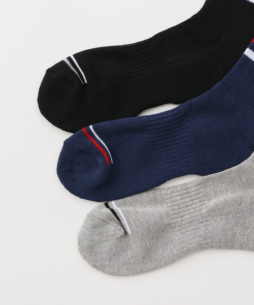 Champion(チャンピオン)の「【Champion/チャンピオン】メンズ 【3足組】 クォーターレングスソックス【ハーフパイル】(ソックス/靴下・メンズ・その他・SMALL/MEDIUM/LARGE)」の2枚目の写真