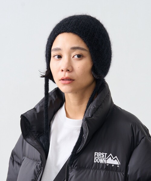 FREAK'S STORE（フリークスストア）の「RACAL × FREAK'S STORE/ラカル 別注 Mohair knit ear cord cap/モヘア ニット イヤー コード キャップ/ビーニー（ニットキャップ/ビーニー・レディース・オレンジ/オフホワイト/ブラック/グレー/ベージュ・ONE SIZE）」の15枚目の写真