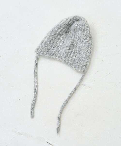 FREAK'S STORE（フリークスストア）の「RACAL × FREAK'S STORE/ラカル 別注 Mohair knit ear cord cap/モヘア ニット イヤー コード キャップ/ビーニー（ニットキャップ/ビーニー・レディース・オレンジ/オフホワイト/ブラック/グレー/ベージュ・ONE SIZE）」の16枚目の写真
