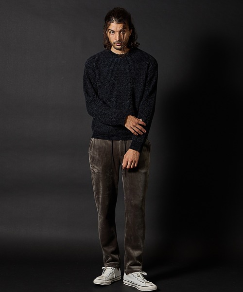 RATTLE TRAP（ラトルトラップ）の「引き揃え畦編みモールニット（ニット/セーター・メンズ・オレンジ/ブラック/ライトグレー・M/L/LL）」の13枚目の写真