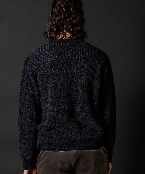 RATTLE TRAP（ラトルトラップ）の「引き揃え畦編みモールニット（ニット/セーター・メンズ・オレンジ/ブラック/ライトグレー・M/L/LL）」の16枚目の写真