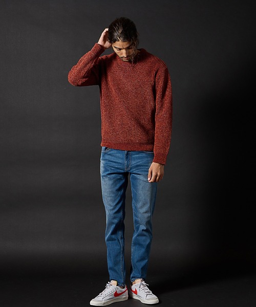 RATTLE TRAP（ラトルトラップ）の「引き揃え畦編みモールニット（ニット/セーター・メンズ・オレンジ/ブラック/ライトグレー・M/L/LL）」の20枚目の写真