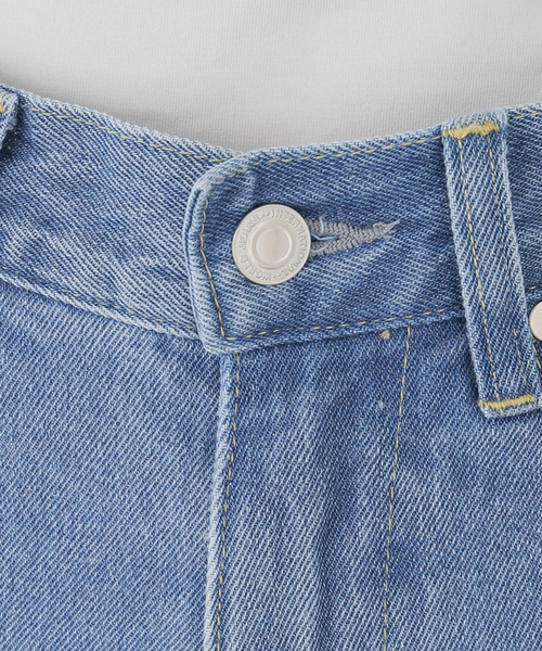 SLOBE citron.（スローブシトロン）の「SLOBE citron.リメイクベルレッグデニム（デニムパンツ・レディース・サックスブルー・34/36/38）」の8枚目の写真