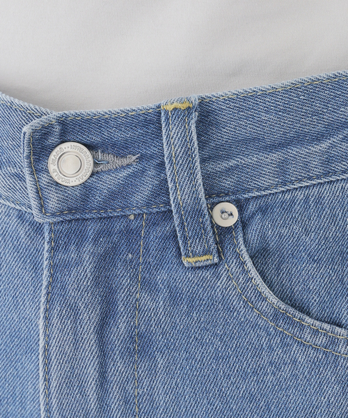 SLOBE citron.（スローブシトロン）の「SLOBE citron.リメイクベルレッグデニム（デニムパンツ・レディース・サックスブルー・34/36/38）」の9枚目の写真