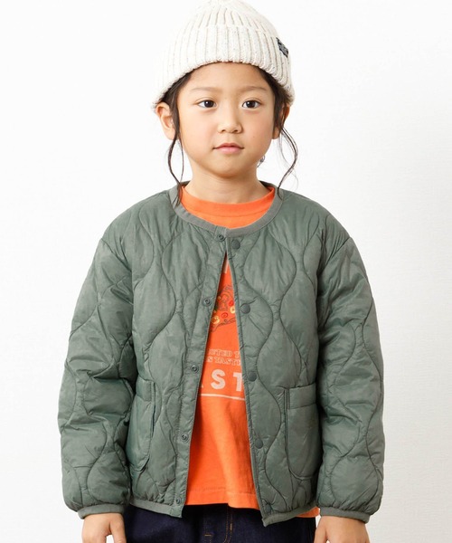 F.O.KIDS(エフオーキッズ)の「F.O.KIDS/エフオーキッズ ライトインナージャケット(ダウンジャケット/コート・キッズ・ブラウン/レッド/マルチ/ベージュ/カーキ/ブラック・130/140/150)」の4枚目の写真