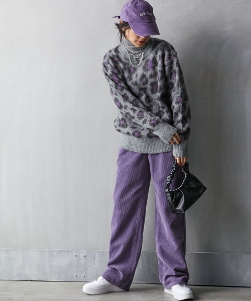 GEVS.(ジェイヴィス)の「<大きいサイズ> レオパードジャガードニットプルオーバー GEVS.(ニット/セーター・レディース・グレー系/ベージュ系・3L/5L/4L/LL/L)」の22枚目の写真