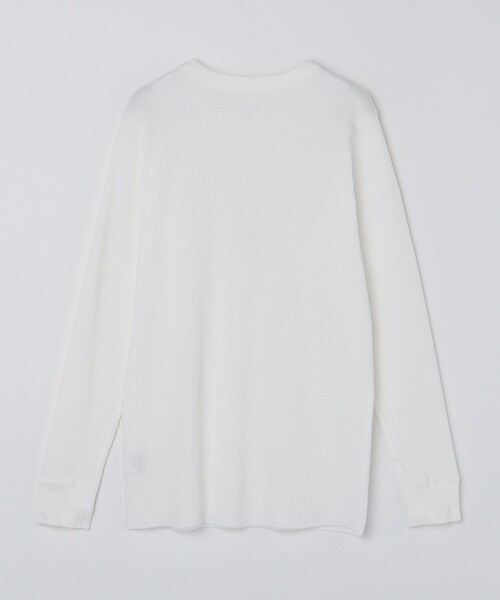 HANES(ヘインズ)の「Hanes: USAコットン サーマル クルーネック ロングスリーブ Tシャツ(Tシャツ/カットソー・メンズ・ホワイト/ブラック・MEDIUM/LARGE/X-LARGE)」の5枚目の写真