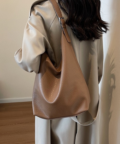 c.u.l（シーユーエル）の「PUレザー シンプルショルダーバッグ cula732（ショルダーバッグ・レディース・ブラック/ブラウン/アイボリー・FREE）」の10枚目の写真