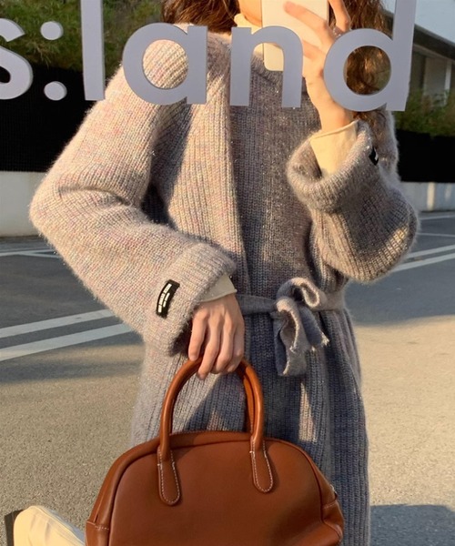 ENLIKE(エンリケ)の「マルチカラーニットワンピ(ワンピース・レディース・ブルー系その他/グレー系その他/ホワイト系その他・FREE)」の7枚目の写真