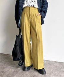 【低身長/高身長】ウールライクタックスラックス