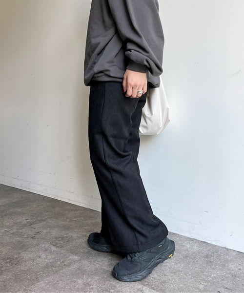 CPCM（シーピーシーエム）の「【低身長/高身長】ウールライクタックスラックス（スラックス・レディース・ブラウン/イエロー系その他/ブラック/チャコールグレー・MT/MEDIUM）」の14枚目の写真