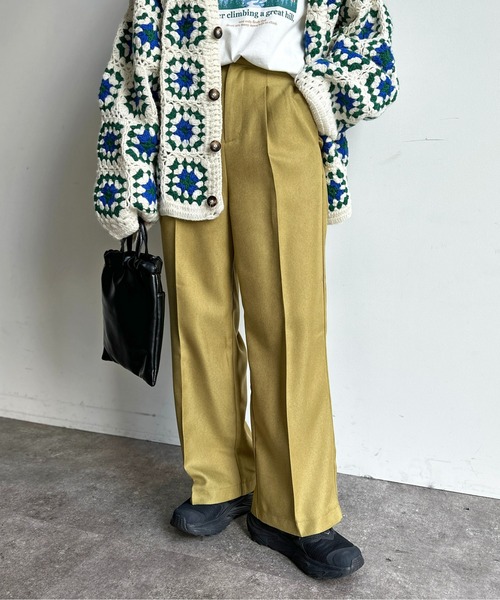 CPCM（シーピーシーエム）の「【低身長/高身長】ウールライクタックスラックス（スラックス・レディース・ブラウン/イエロー系その他/ブラック/チャコールグレー・MT/MEDIUM）」の15枚目の写真