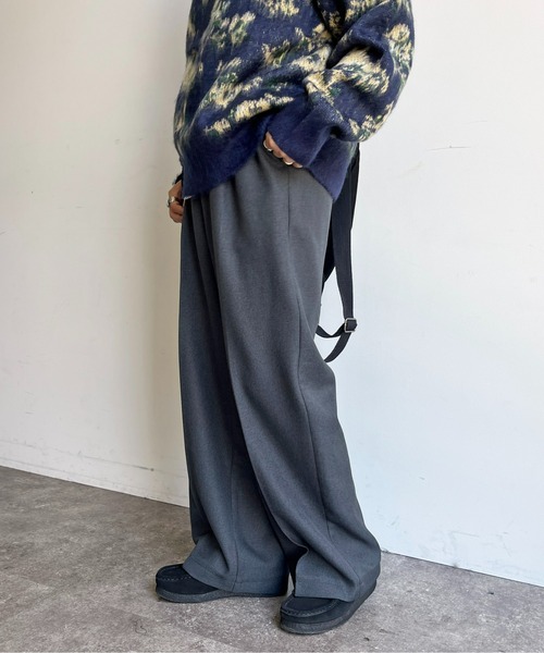 CPCM（シーピーシーエム）の「【低身長/高身長】ウールライクタックスラックス（スラックス・レディース・ブラウン/イエロー系その他/ブラック/チャコールグレー・MT/MEDIUM）」の18枚目の写真