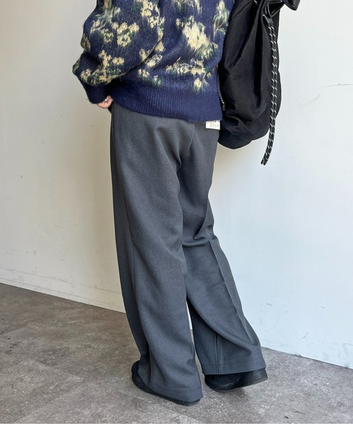 CPCM（シーピーシーエム）の「【低身長/高身長】ウールライクタックスラックス（スラックス・レディース・ブラウン/イエロー系その他/ブラック/チャコールグレー・MT/MEDIUM）」の19枚目の写真