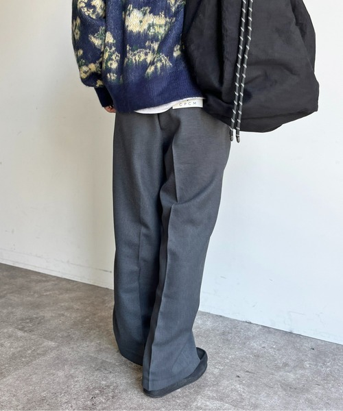 CPCM（シーピーシーエム）の「【低身長/高身長】ウールライクタックスラックス（スラックス・レディース・ブラウン/イエロー系その他/ブラック/チャコールグレー・MT/MEDIUM）」の20枚目の写真