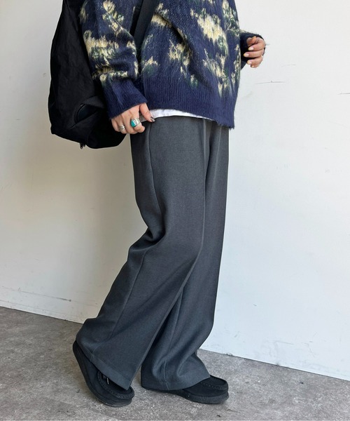 CPCM（シーピーシーエム）の「【低身長/高身長】ウールライクタックスラックス（スラックス・レディース・ブラウン/イエロー系その他/ブラック/チャコールグレー・MT/MEDIUM）」の22枚目の写真