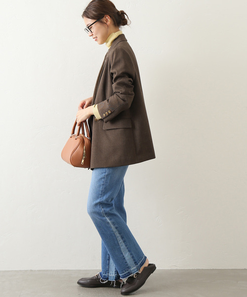 JOURNAL STANDARD relume(ジャーナルスタンダード レリューム)の「《追加2》シャークツイードテーラドジャケット(テーラードジャケット・レディース・ブラウン・36/38)」の13枚目の写真