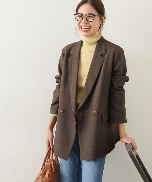 JOURNAL STANDARD relume(ジャーナルスタンダード レリューム)の「《追加2》シャークツイードテーラドジャケット(テーラードジャケット・レディース・ブラウン・36/38)」の14枚目の写真