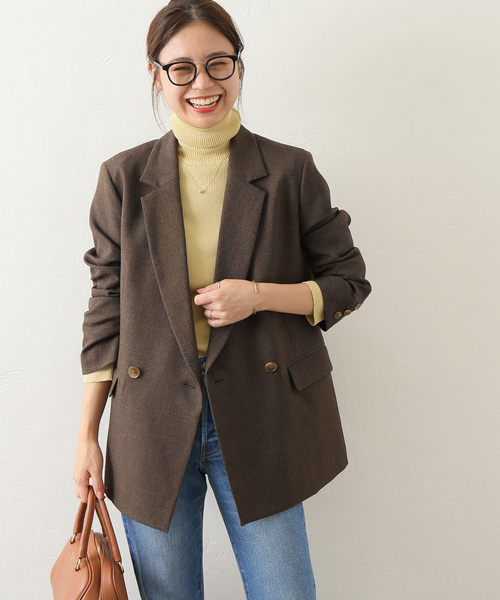 JOURNAL STANDARD relume(ジャーナルスタンダード レリューム)の「《追加2》シャークツイードテーラドジャケット(テーラードジャケット・レディース・ブラウン・36/38)」の15枚目の写真