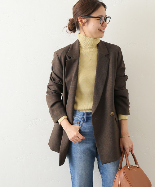 JOURNAL STANDARD relume(ジャーナルスタンダード レリューム)の「《追加2》シャークツイードテーラドジャケット(テーラードジャケット・レディース・ブラウン・36/38)」の16枚目の写真