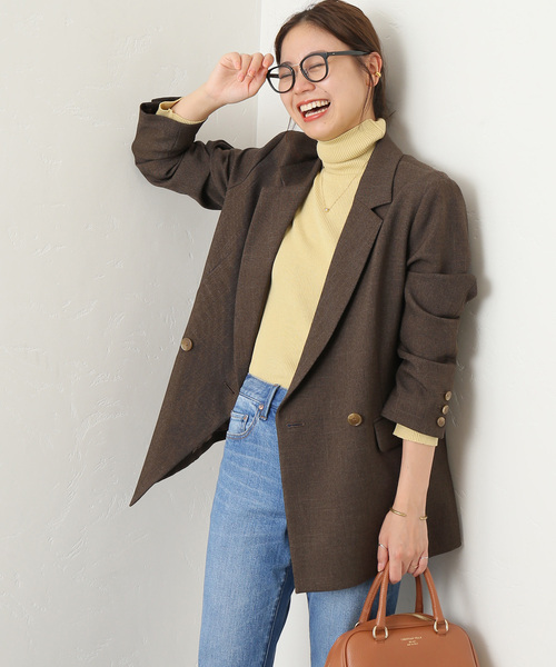 JOURNAL STANDARD relume(ジャーナルスタンダード レリューム)の「《追加2》シャークツイードテーラドジャケット(テーラードジャケット・レディース・ブラウン・36/38)」の19枚目の写真